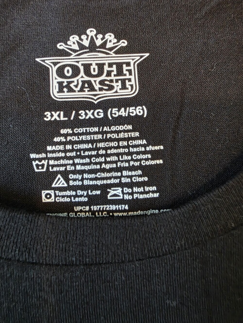 OutKast Men's Size 3XL Shirt Men's Black Stankonia Album Cover Music Tee New - Picture 4 of 6